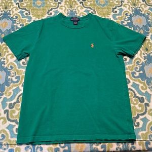 forest green polo tee